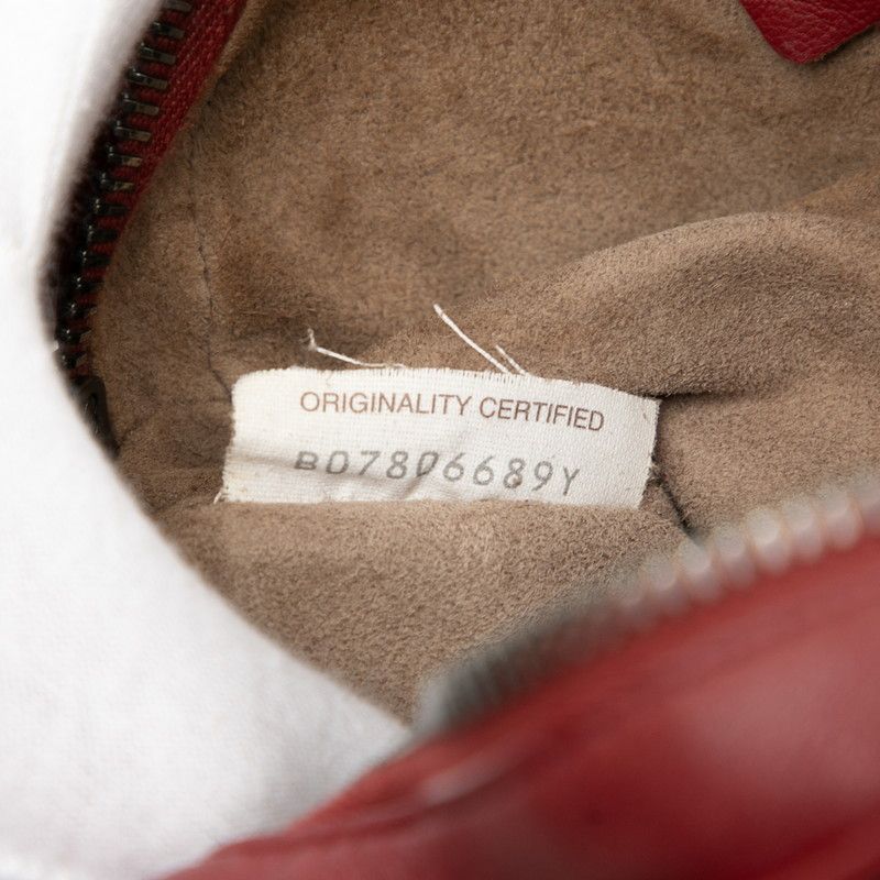 Bottega Veneta Intrecciato Body Bag Waist Bag Wine Red Bordeaux Leather Women