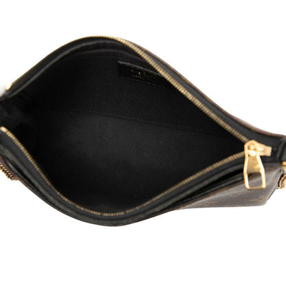 Louis Vuitton Monogram Pallas Clutch Chain Shoulder Bag Handbag M41639 Brown