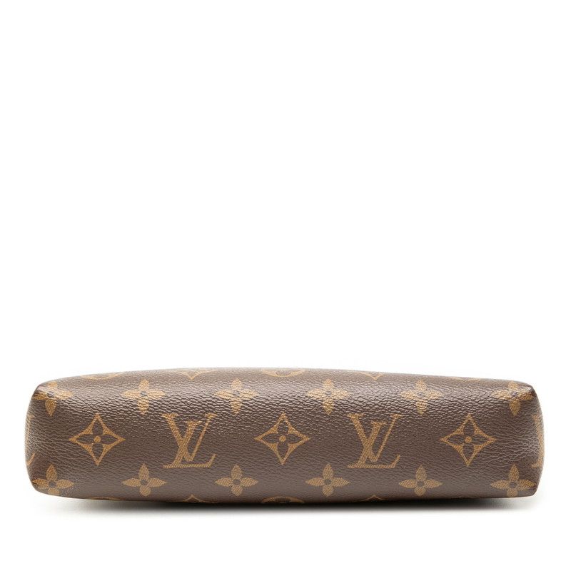 Louis Vuitton Monogram Pallas Clutch Chain Shoulder Bag Handbag M41639 Brown