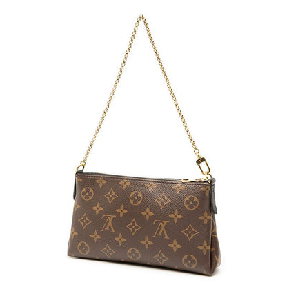 Louis Vuitton Monogram Pallas Clutch Chain Shoulder Bag Handbag M41639 Brown