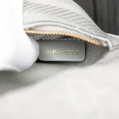 Dior Canage Lady Dior Medium Handbag Shoulder Bag 2WAY Gray Canvas Women Dior