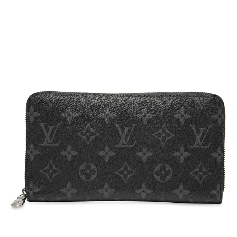 Louis Vuitton Monogram Eclipse Zippy Organizer NM Round Zipper Long Wallet