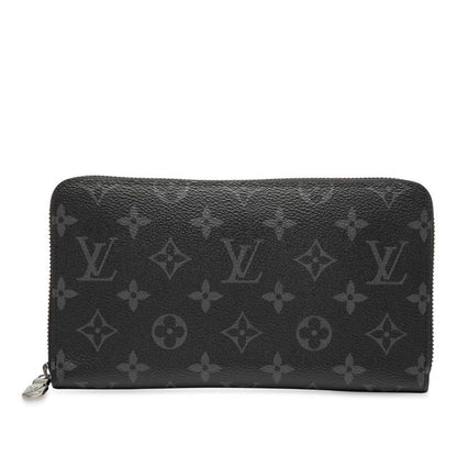 Louis Vuitton Monogram Eclipse Zippy Organizer NM Round Zipper Long Wallet