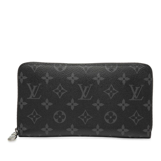 Louis Vuitton Monogram Eclipse Zippy Organizer NM Round Zipper Long Wallet