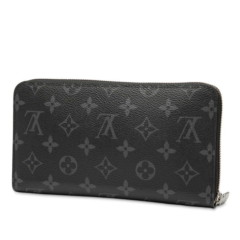 Louis Vuitton Monogram Eclipse Zippy Organizer NM Round Zipper Long Wallet