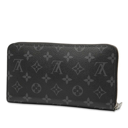 Louis Vuitton Monogram Eclipse Zippy Organizer NM Round Zipper Long Wallet