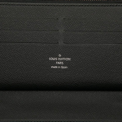 Louis Vuitton Monogram Eclipse Zippy Organizer NM Round Zipper Long Wallet