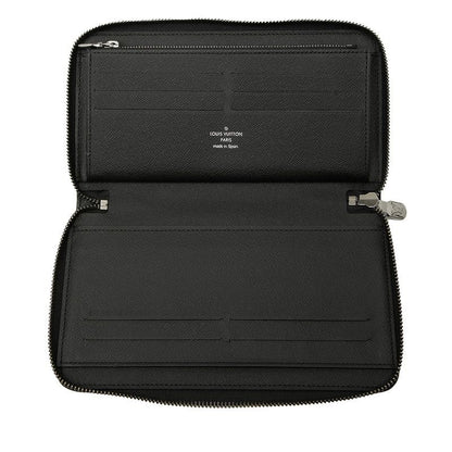 Louis Vuitton Monogram Eclipse Zippy Organizer NM Round Zipper Long Wallet
