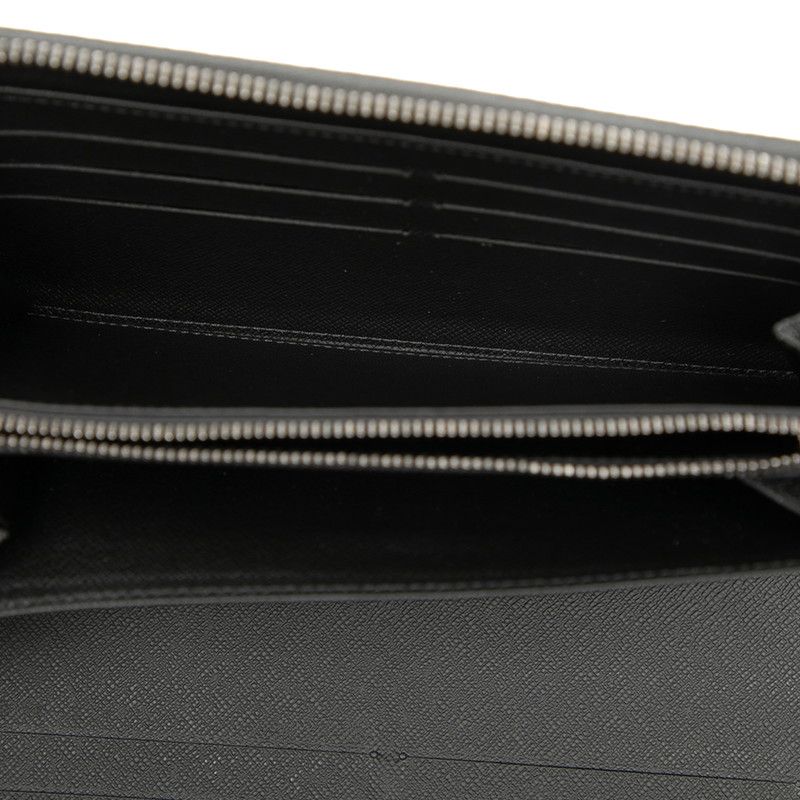 Louis Vuitton Monogram Eclipse Zippy Organizer NM Round Zipper Long Wallet