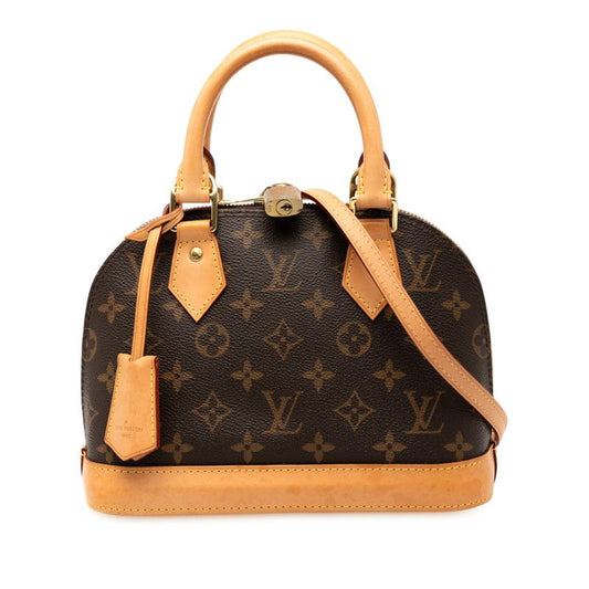 Louis Vuitton Monogram Alma BB Handbag Shoulder Bag 2WAY M53152 Brown PVC
