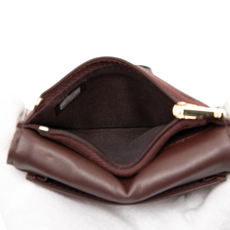 Chanel Matelasse Coco Mark Card Case Coin Case Black Caviar Skin Women Chanel