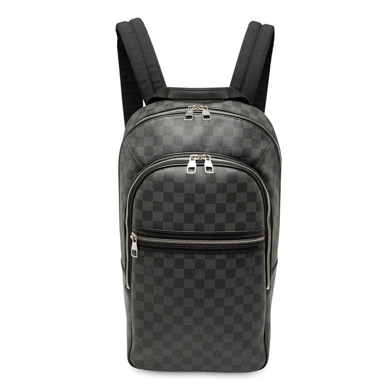 Louis Vuitton Damier Graphite Mikael Backpack N58024 Black PVC Leather Men's