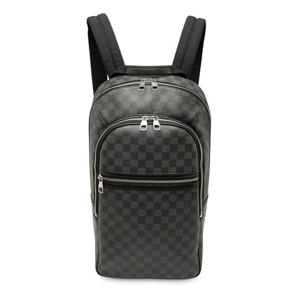 Louis Vuitton Damier Graphite Mikael Backpack N58024 Black PVC Leather Men's