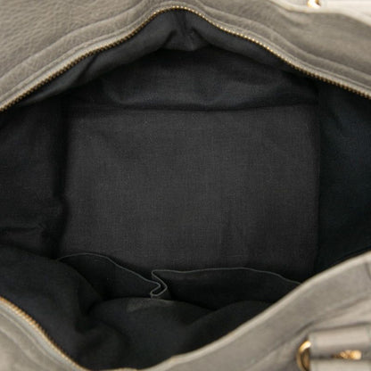 Balenciaga Giant Velo Handbag Shoulder Bag 2WAY 282010 Gray Leather Women