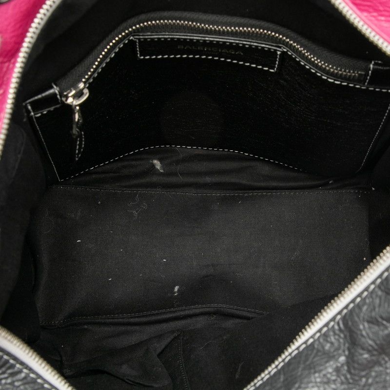 Balenciaga Stripe Bazar Shopper S Handbag Shoulder Bag 2WAY 443096 Multicolor