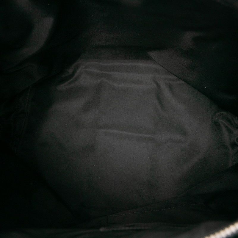 Gucci Sherry Line Tote Shoulder Bag 2WAY 619751 Black Canvas Leather Ladies