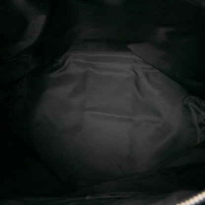 Gucci Sherry Line Tote Shoulder Bag 2WAY 619751 Black Canvas Leather Ladies