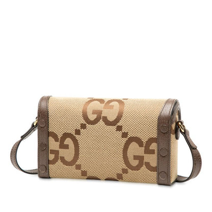 Gucci Jumbo GG Horsebit 1955 699296 Brown Canvas Leather Women's Gucci