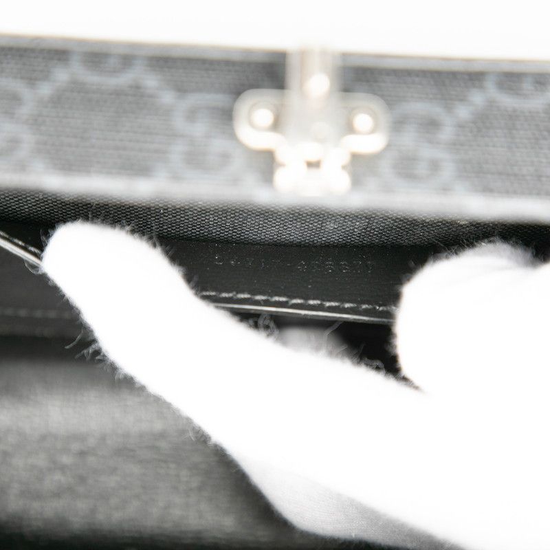 Gucci GG Supreme Hard Trunk Crossbody Shoulder Bag Camera Bag 724717 Black PVC