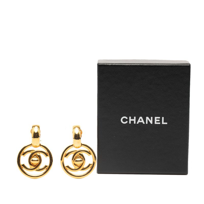 Chanel Vintage Coco Mark Turnlock Gold Plated Ladies Chanel