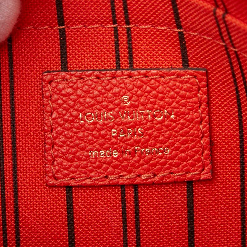 Louis Vuitton Monogram Empreinte Montaigne MM Handbag Shoulder Bag 2WAY Orange