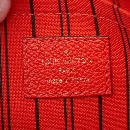 Louis Vuitton Monogram Empreinte Montaigne MM Handbag Shoulder Bag 2WAY Orange