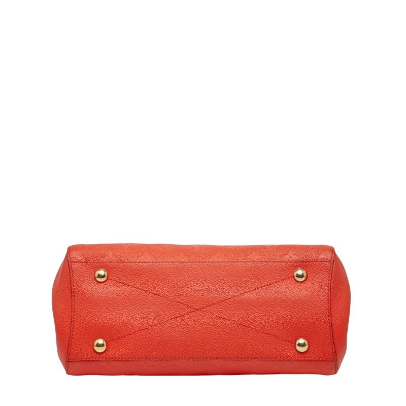 Louis Vuitton Monogram Empreinte Montaigne MM Handbag Shoulder Bag 2WAY Orange