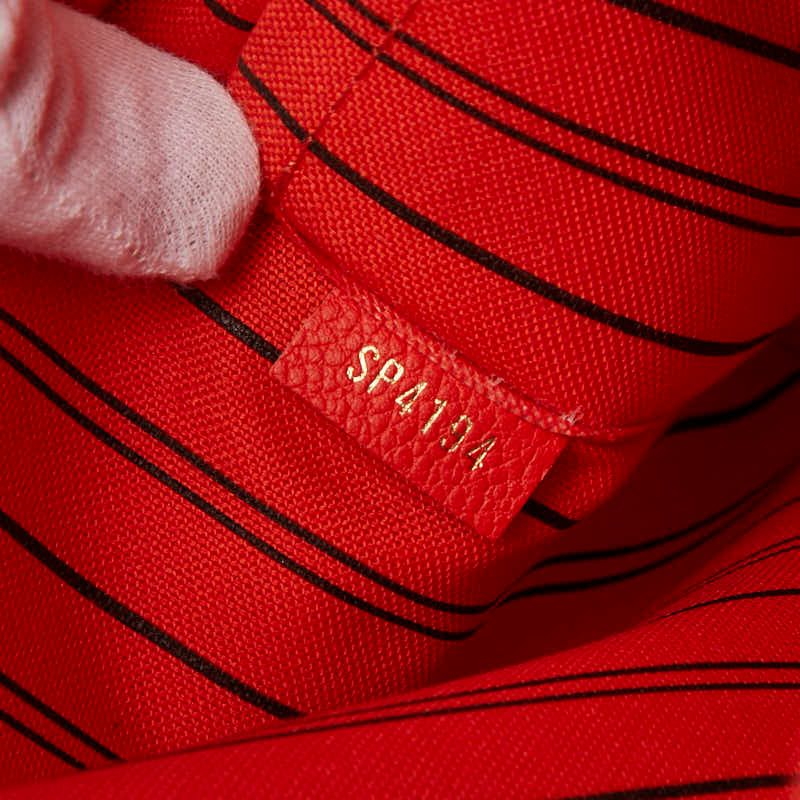 Louis Vuitton Monogram Empreinte Montaigne MM Handbag Shoulder Bag 2WAY Orange