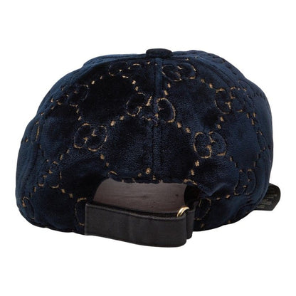 Gucci GG Cap Baseball Cap Size: L 58 Navy Velvet Men's Gucci