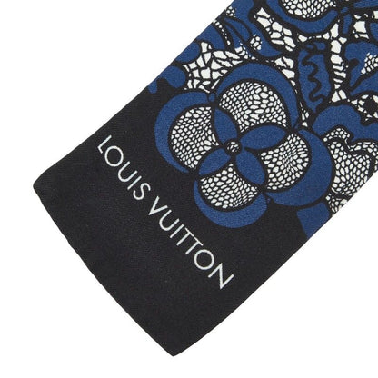 Louis Vuitton Flower Floral Bandeau Navy Multicolor Silk Women's Louis Vuitton