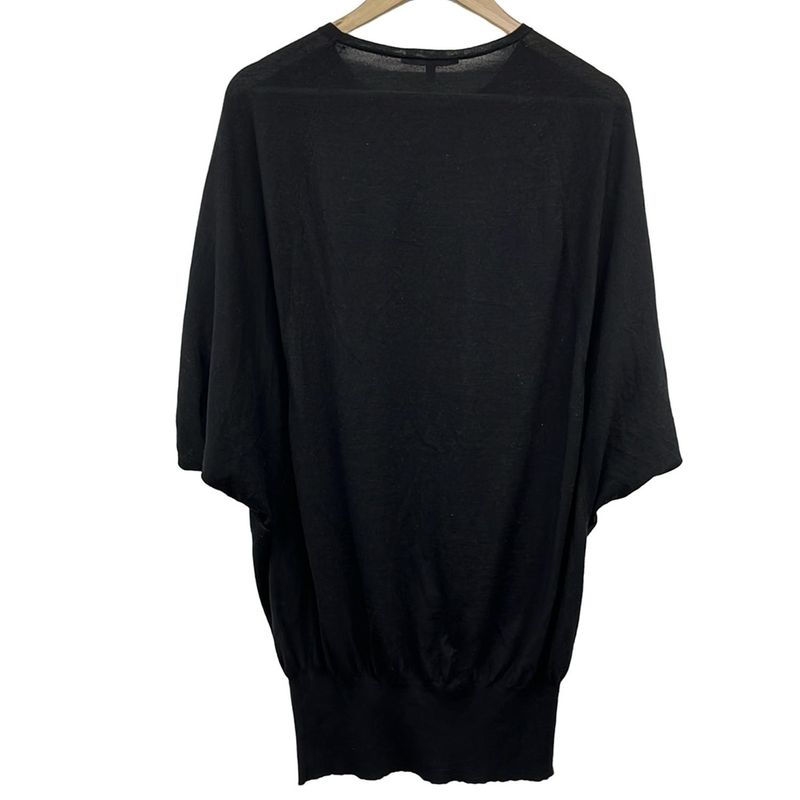 Gucci Tunic Size L Women - 249093 X8581 Black Crew Neck Short Sleeves Cashmere