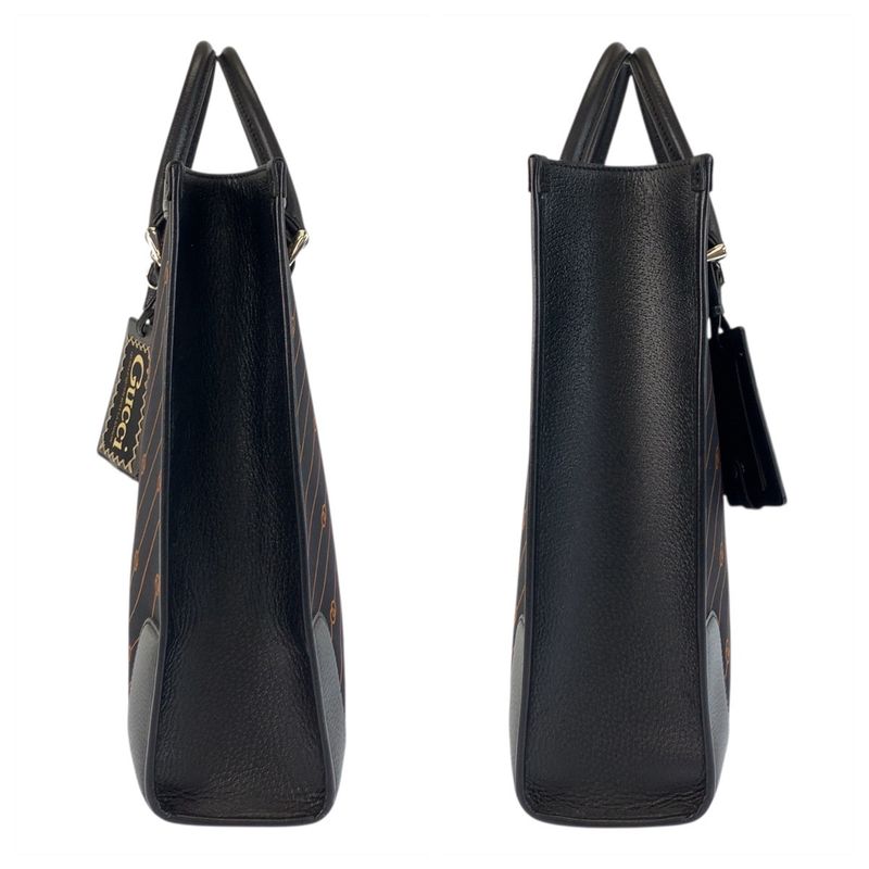 Gucci Interlocking Black Orange 752586 Tote Bag Shoulder Bag 2way Unisex Men's