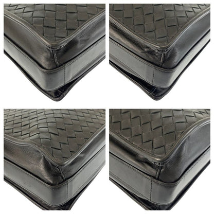 Bottega Veneta Intrecciato Black Leather B08062446m Business Bag