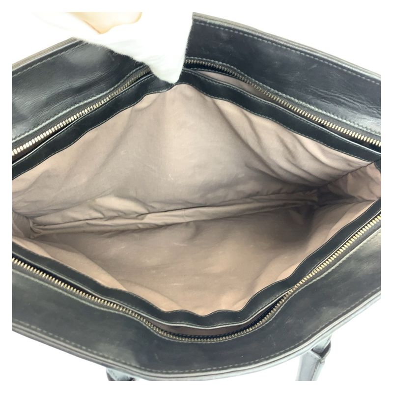 Bottega Veneta Intrecciato Black Leather B08062446m Business Bag