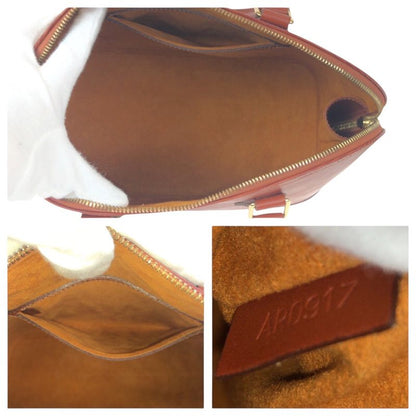 Louis Vuitton Epi Alma Brown Gold Hardware Leather M52143 Handbag Tote Bag