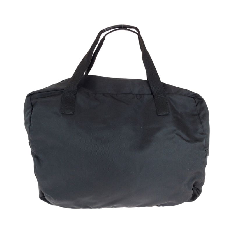 Gucci Unisex Black Silver Hardware Nylon 012 0389 Boston Bag Handbag Ladies