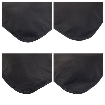 Prada Tessuto Triangle Logo Plate Black Silver Hardware Shoulder Bag Messenger