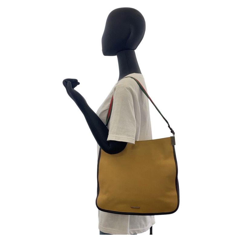 Gucci Sherry Line Beige Camel Canvas 001 4321 Shoulder Bag Women 506401