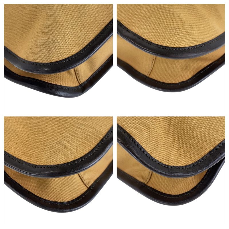 Gucci Sherry Line Beige Camel Canvas 001 4321 Shoulder Bag Women 506401