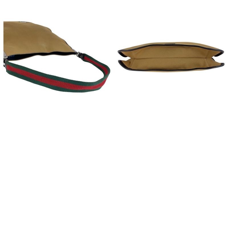Gucci Sherry Line Beige Camel Canvas 001 4321 Shoulder Bag Women 506401