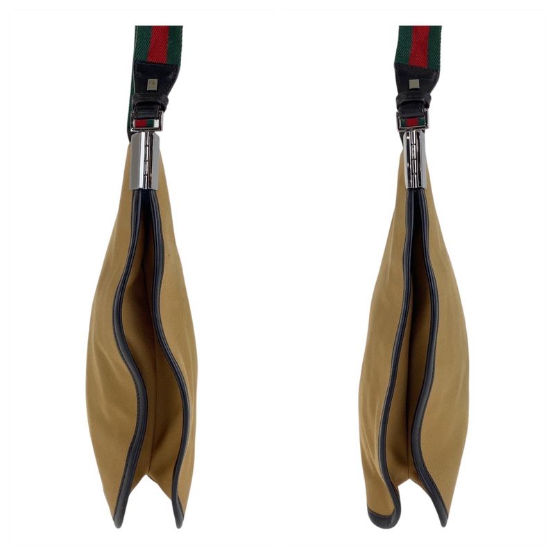 Gucci Sherry Line Beige Camel Canvas 001 4321 Shoulder Bag Women 506401