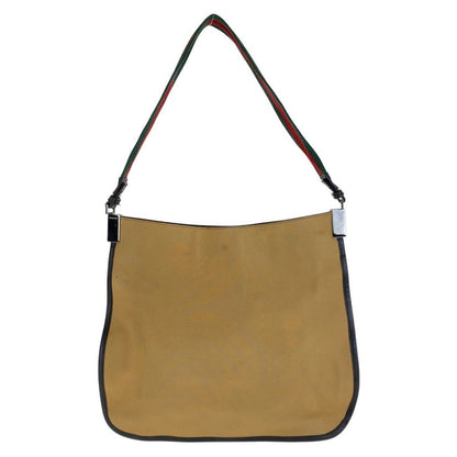 Gucci Sherry Line Beige Camel Canvas 001 4321 Shoulder Bag Women 506401