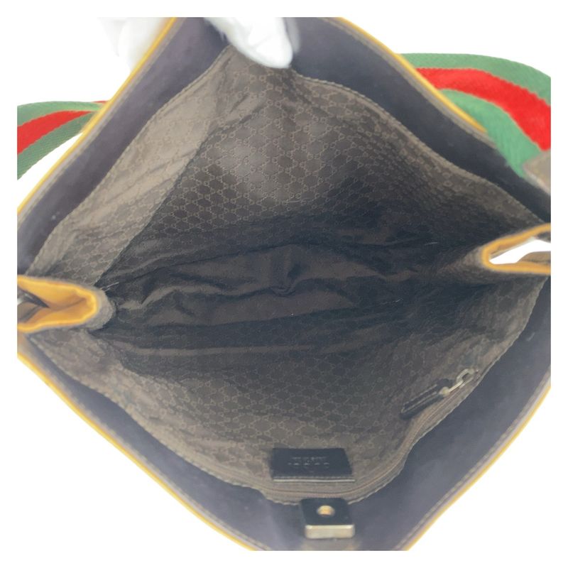 Gucci Sherry Line Beige Camel Canvas 001 4321 Shoulder Bag Women 506401