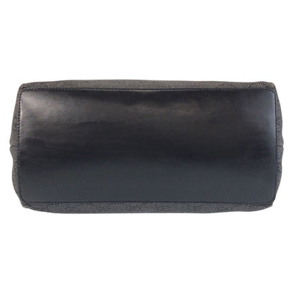 Gucci Black GG Canvas Leather 31243 Tote Bag Shoulder Bag Women 506423