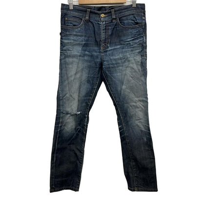 Gucci Jeans Size 42 M Women - 310226 Navy Full Length Damaged