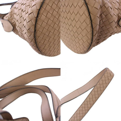Bottega Veneta Tambura Intrecciato 2way Handbag Shoulder Bag Leather Beige