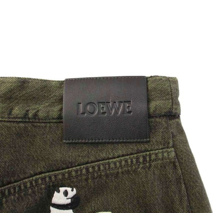Loewe 24SS SUNA Fujita Denim Pants Baggy Jeans 36 Green S359y11xay KH