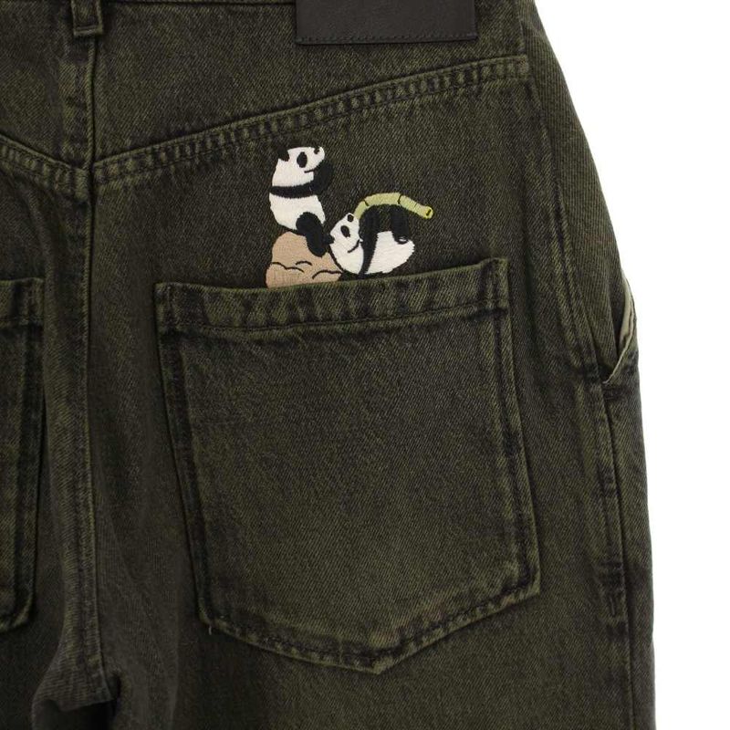 Loewe 24SS SUNA Fujita Denim Pants Baggy Jeans 36 Green S359y11xay KH