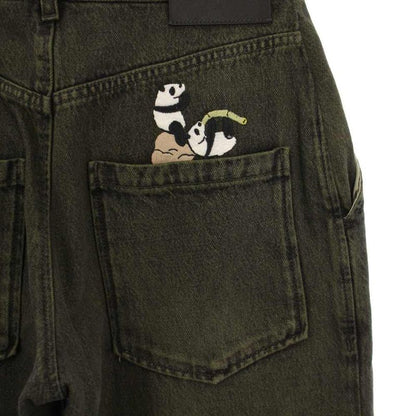 Loewe 24SS SUNA Fujita Denim Pants Baggy Jeans 36 Green S359y11xay KH