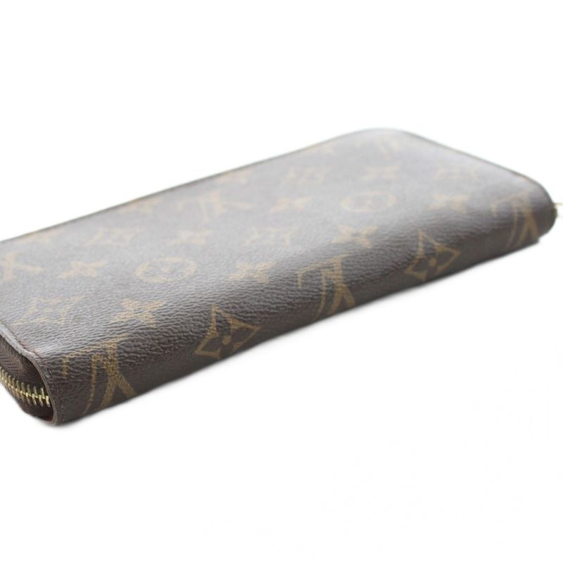 Louis Vuitton Monogram Zippy Wallet Long Wallet Round Zipper Canvas With Coin